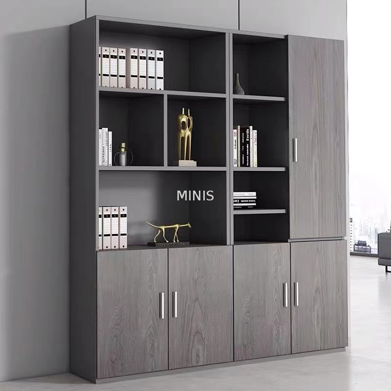 Büro-Executive-Möbel, moderner, weißer, großer, hoher Aktenschrank