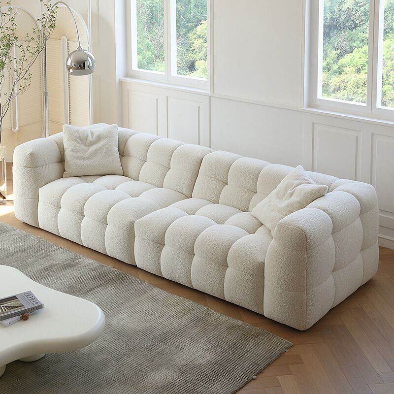 Wohnzimmer-Sofa, modernes graues Stoff-Komfort, große Couch