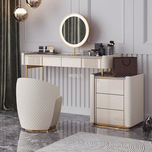 Schlafzimmer weiße elegante Verbandtische mit Schubladen/Spiegeln