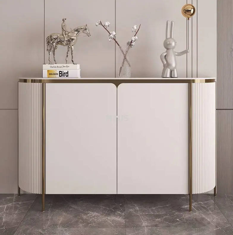 Moderner Wohn-/Esszimmer Beige Lagerschrank Sideboard Sideboard