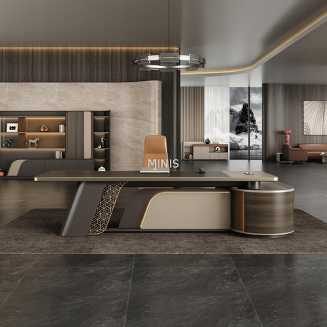 Chinesischer neuer, einzigartiger, schöner Arbeitsdesign-Manager-Büroschreibtisch