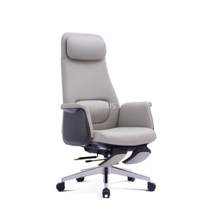 Ergonomischer Chef-Bürostuhl aus echtem Leder