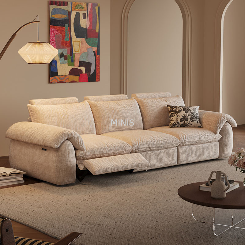 Lounge Theater Verstellbares, waschbares Chenille-Liegesofa 