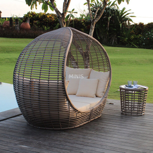 Outdoor Stuhl Garten Balkon Aluminium Rattan Daybed