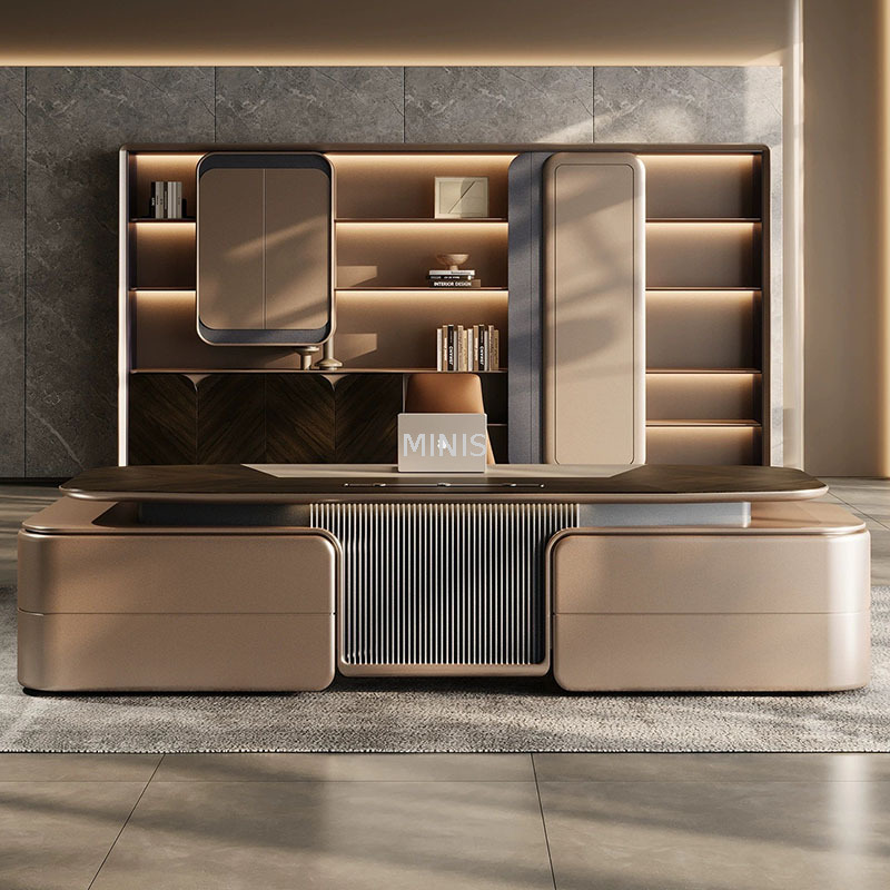 CEO Moderner, stilvoller, hochwertiger Executive-Büroschreibtisch