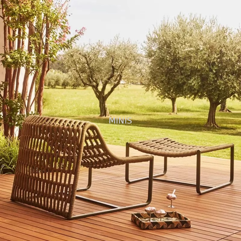 Outdoor gute leichte leichte tragbare Gartenstuhl mit Kissen