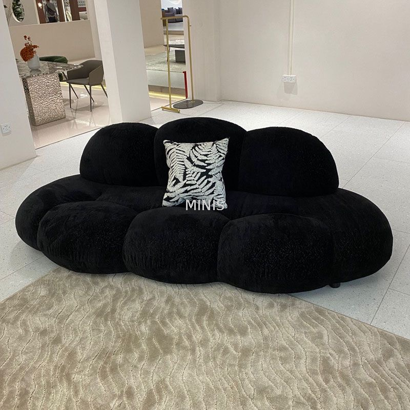 Sofa Möbel kreative wolkenförmige Samt-Stoffcouch