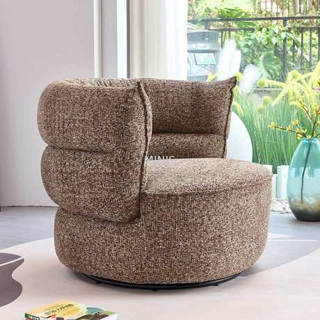 Wohnzimmer guter Qualität elastischer Stoff Einzelrotary Stuhl