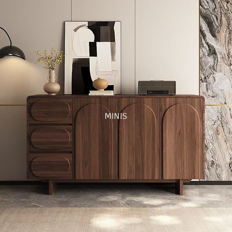 Holz Sideboard wird als Wohn-/Esszimmer -Lagerschrank verwendet