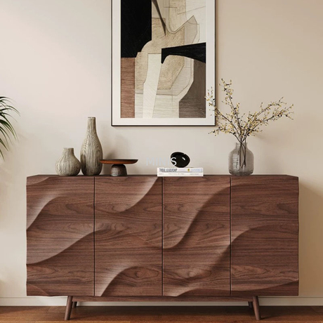 Holz Sideboard wird als Wohn-/Esszimmer -Lagerschrank verwendet