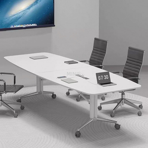 Büroversammlung faltbarer Konferenztisch mit Kabelloch
