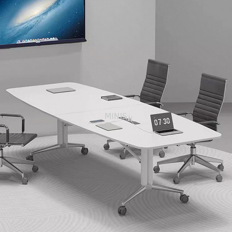 Büroversammlung faltbarer Konferenztisch mit Kabelloch