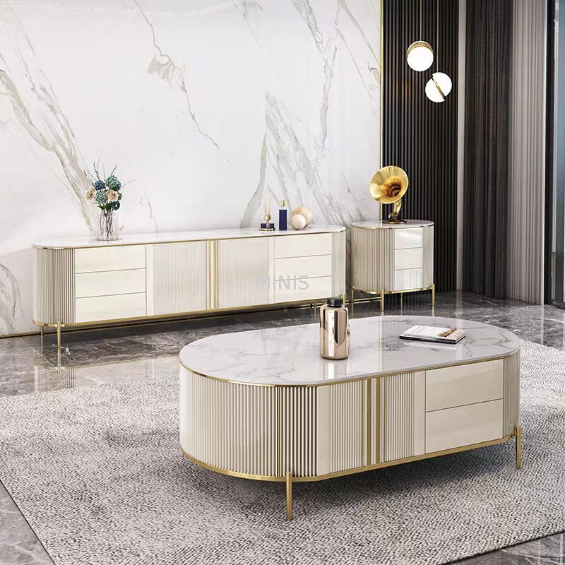 Modernes Wohn-/Esszimmer-Sideboard in Beige