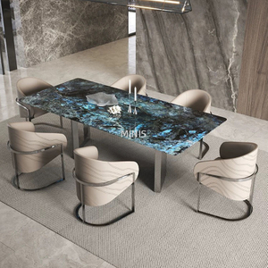 China Esszimmer Natural Marmor Rechteckige Esstisch