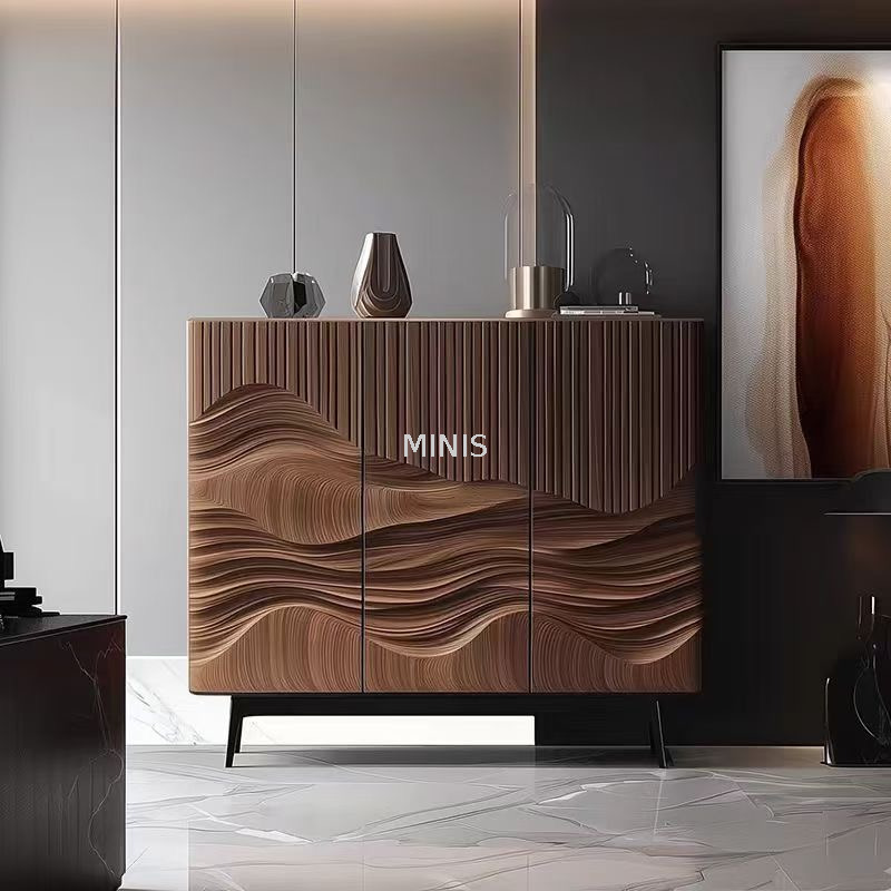 Holz Sideboard wird als Wohn-/Esszimmer -Lagerschrank verwendet