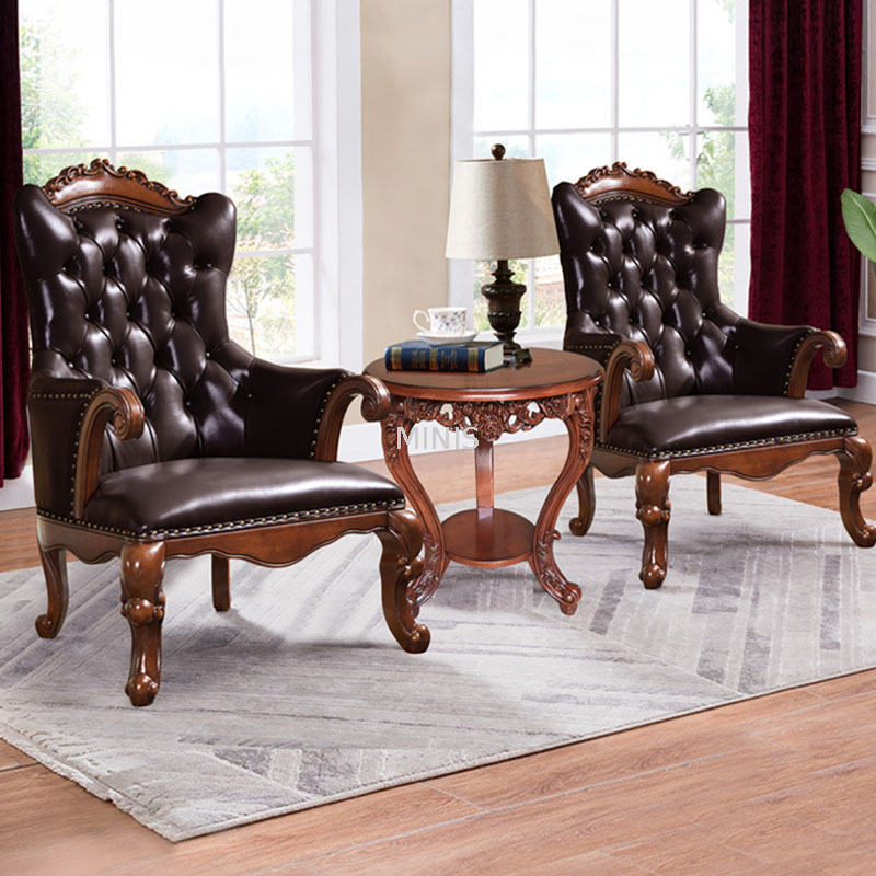 Executive Vintage-Büroschreibtisch aus massivem Holz für das Wook-Zimmer