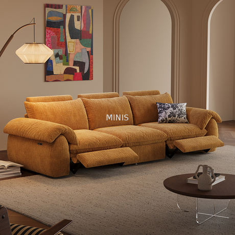 Lounge Theater Verstellbares, waschbares Chenille-Liegesofa 