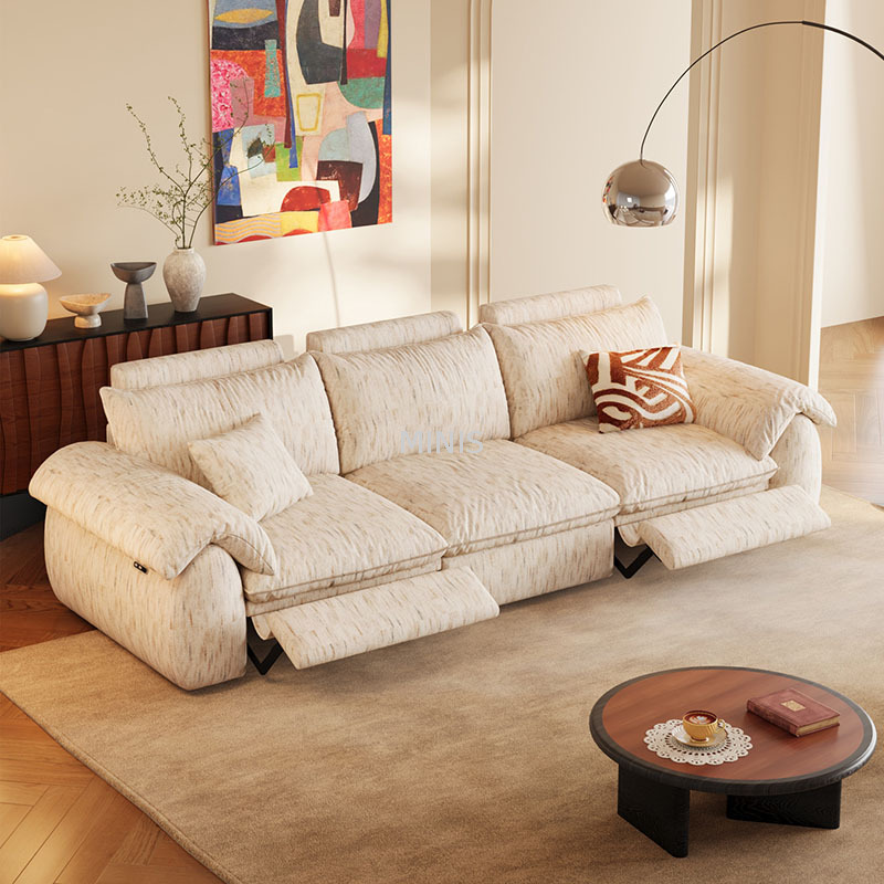 Lounge Theater Verstellbares, waschbares Chenille-Liegesofa 